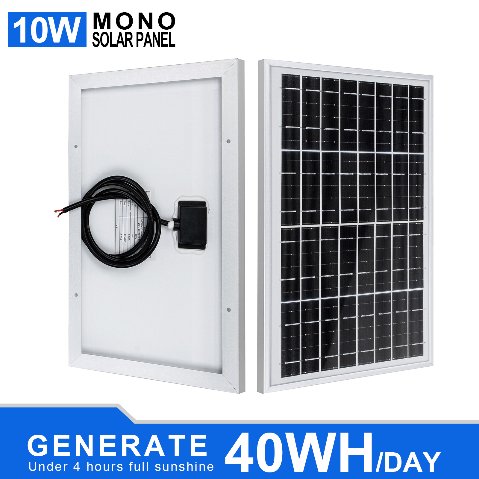12 Volt Monocrystalline Solar Panel For Off-grid