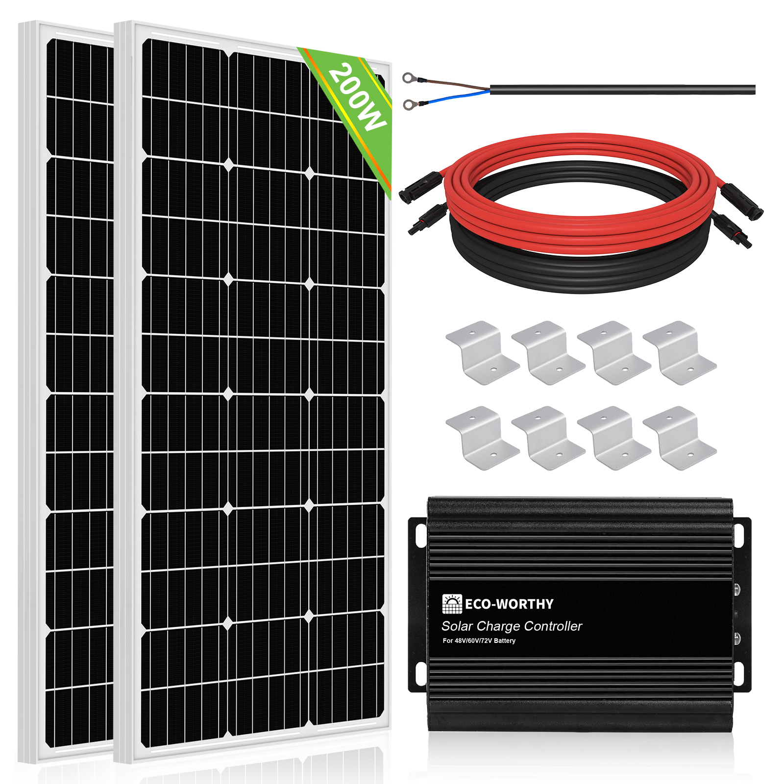 200W/390W Golf Cart Solar Panel Kit