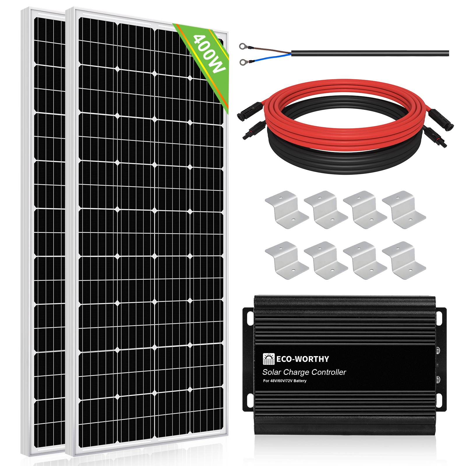 200W/390W Golf Cart Solar Panel Kit
