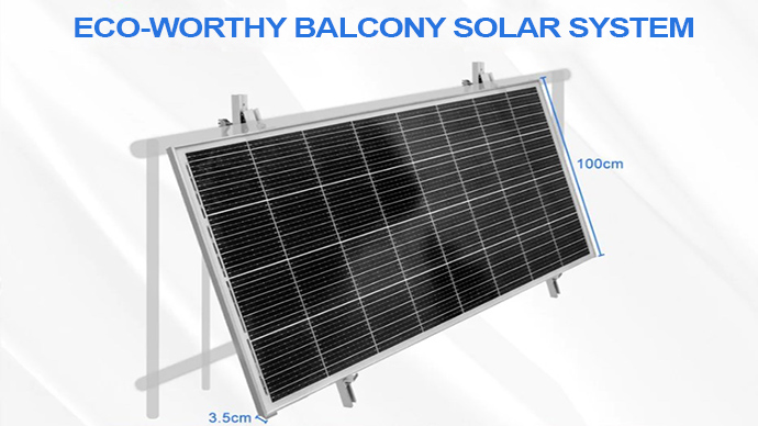 Balcony solar system