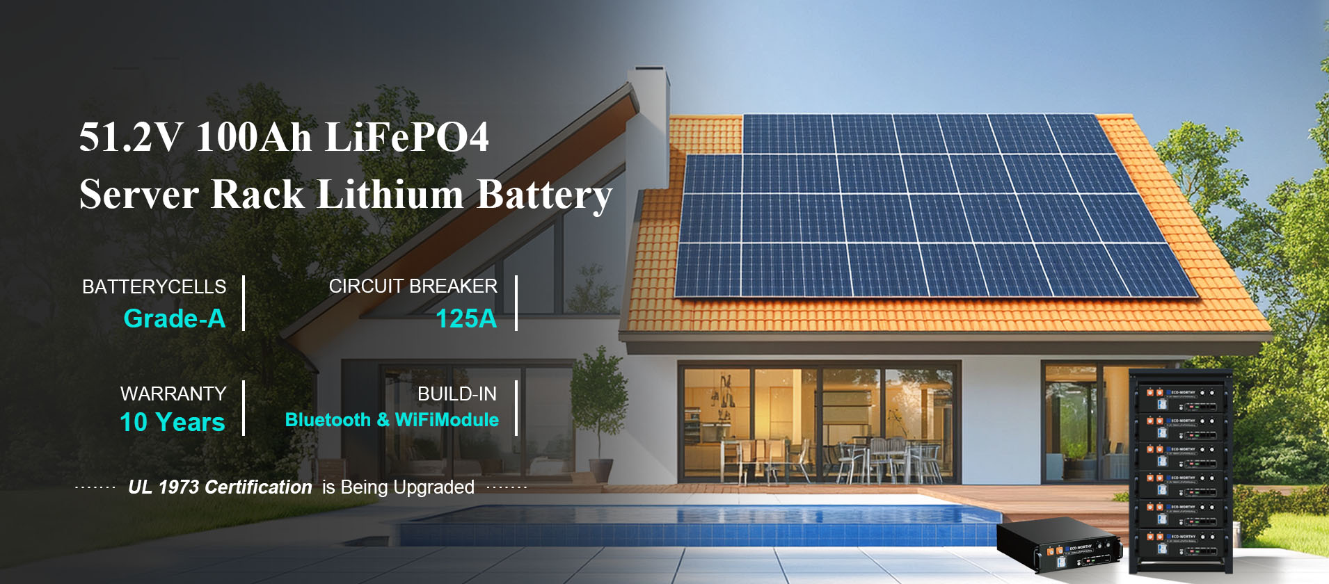 48v 100ah rack server battery